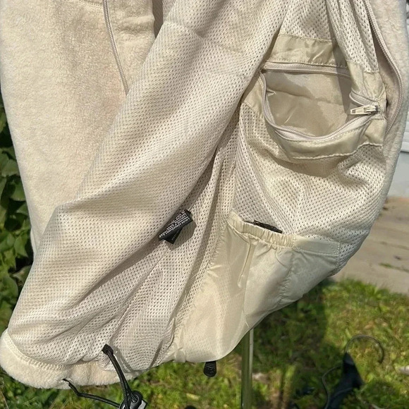 Vtg,NWOT,heavy Fleece zip up Vest men,unisex,Cream sportsman,fisherman,L & XL - Picture 10 of 15